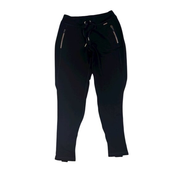 Sweatty Betty London Jogger Size XS Short Black Athletisure Track Pant Zip Ankle - Picture 2 of 8